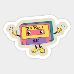 Music cassette man - A CD C Sticker